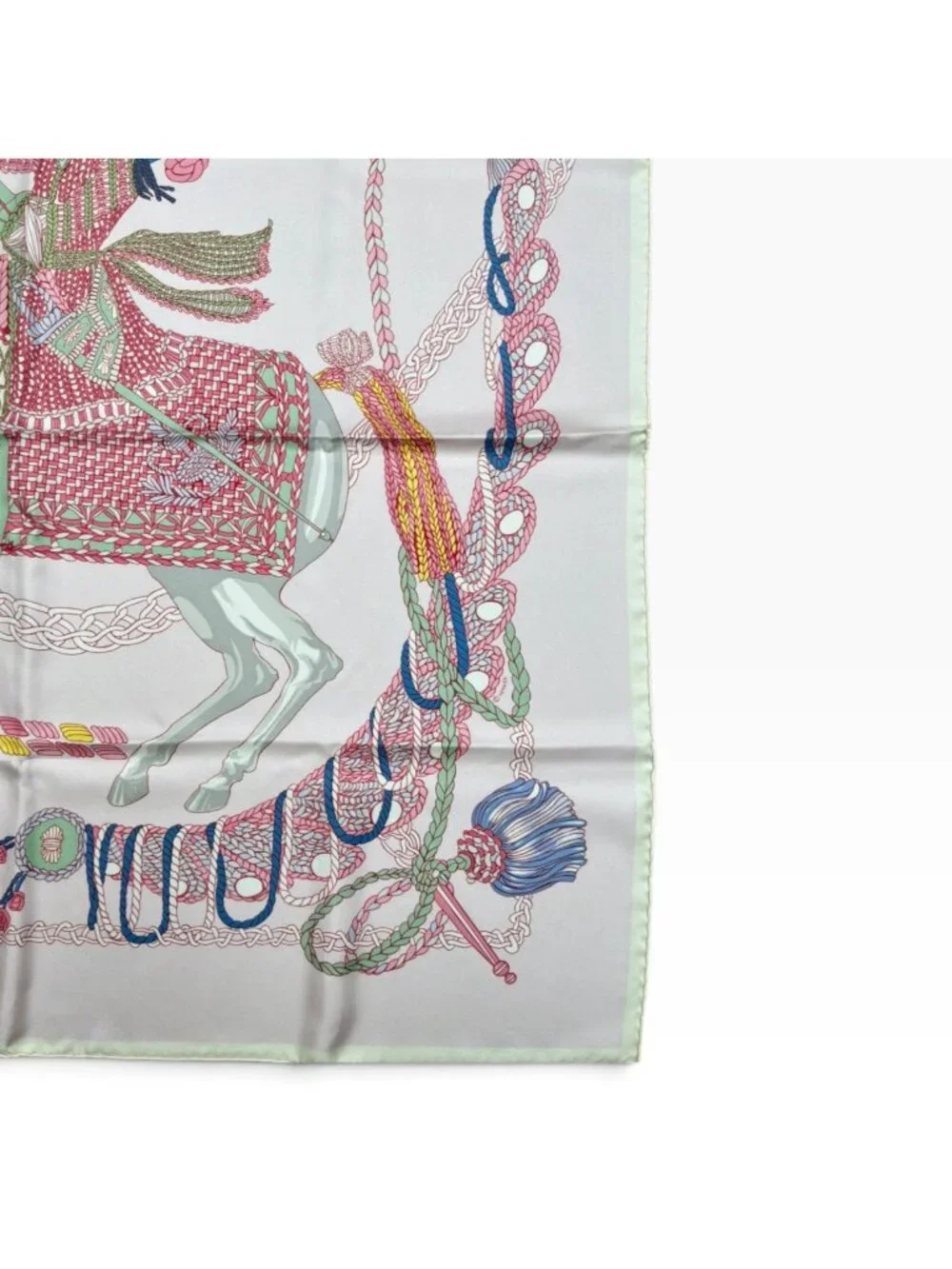 HERMES Silk Scarf 